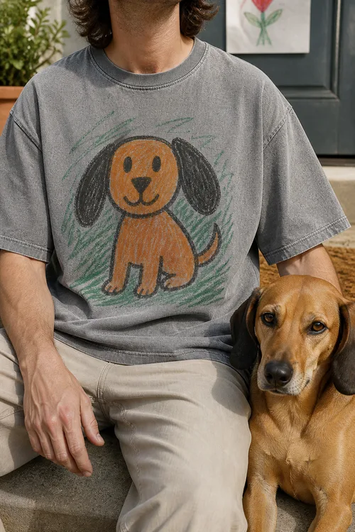 my kid's drawing of our dog