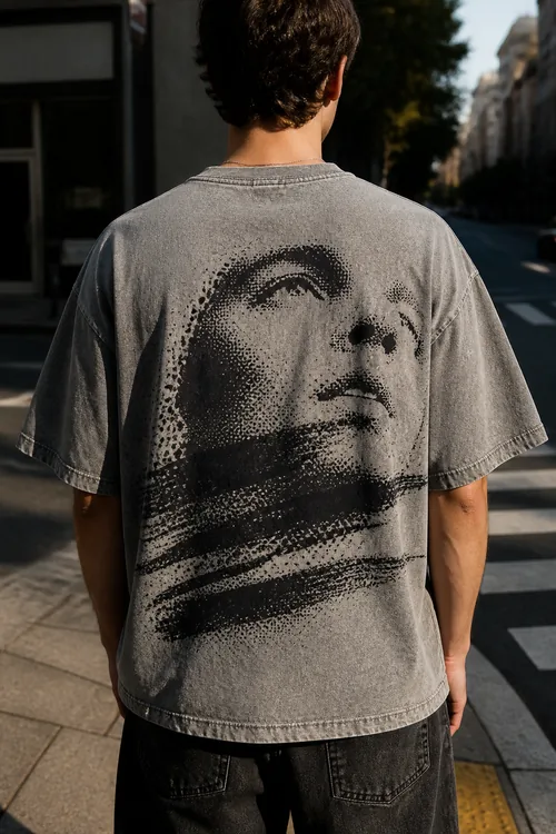 a paste-up, ten feet tall